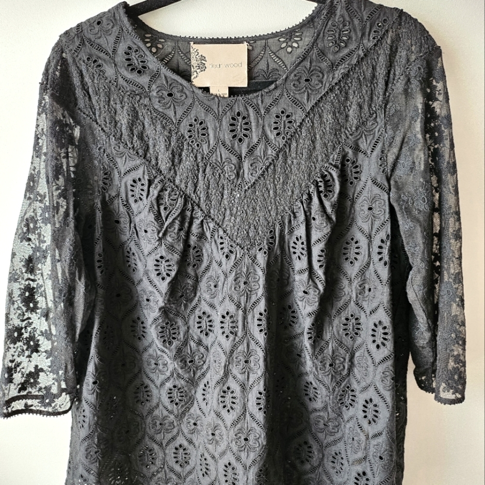 Anthropologie lace blouse -LG